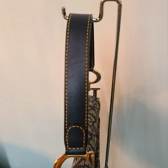 Christian Dior Trotter Saddle Hand Bag Purse - Picture 10 of 14